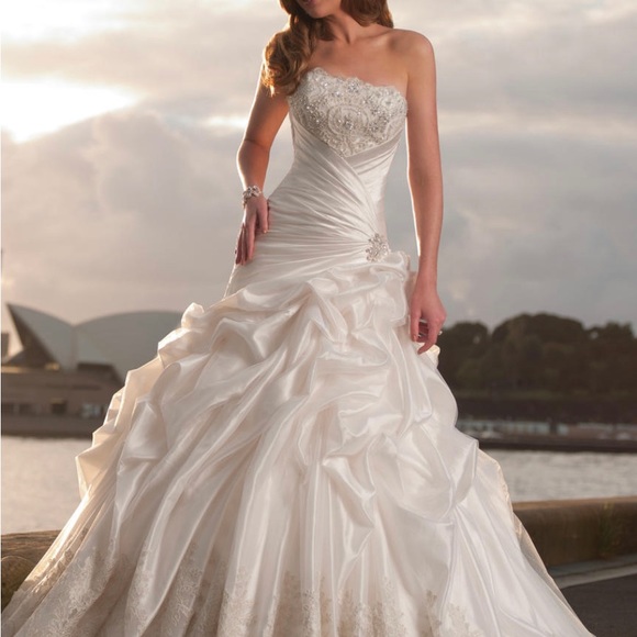 Worn for two hours only. Dress is in pristine & professionally cleaned. - Picture 2 of 3